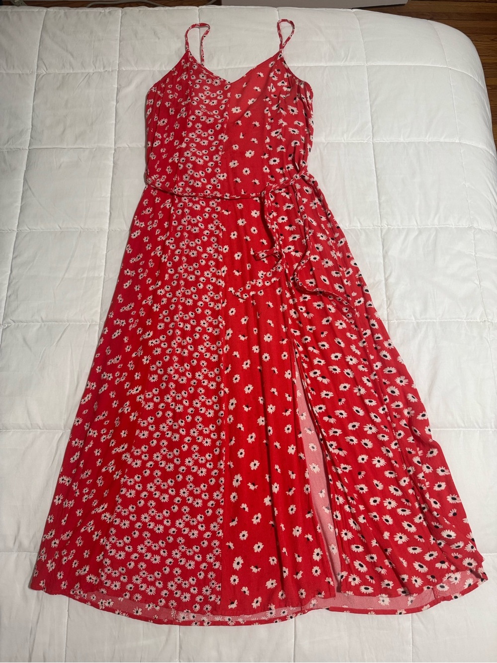 American Eagle Red Floral Maxi Dress